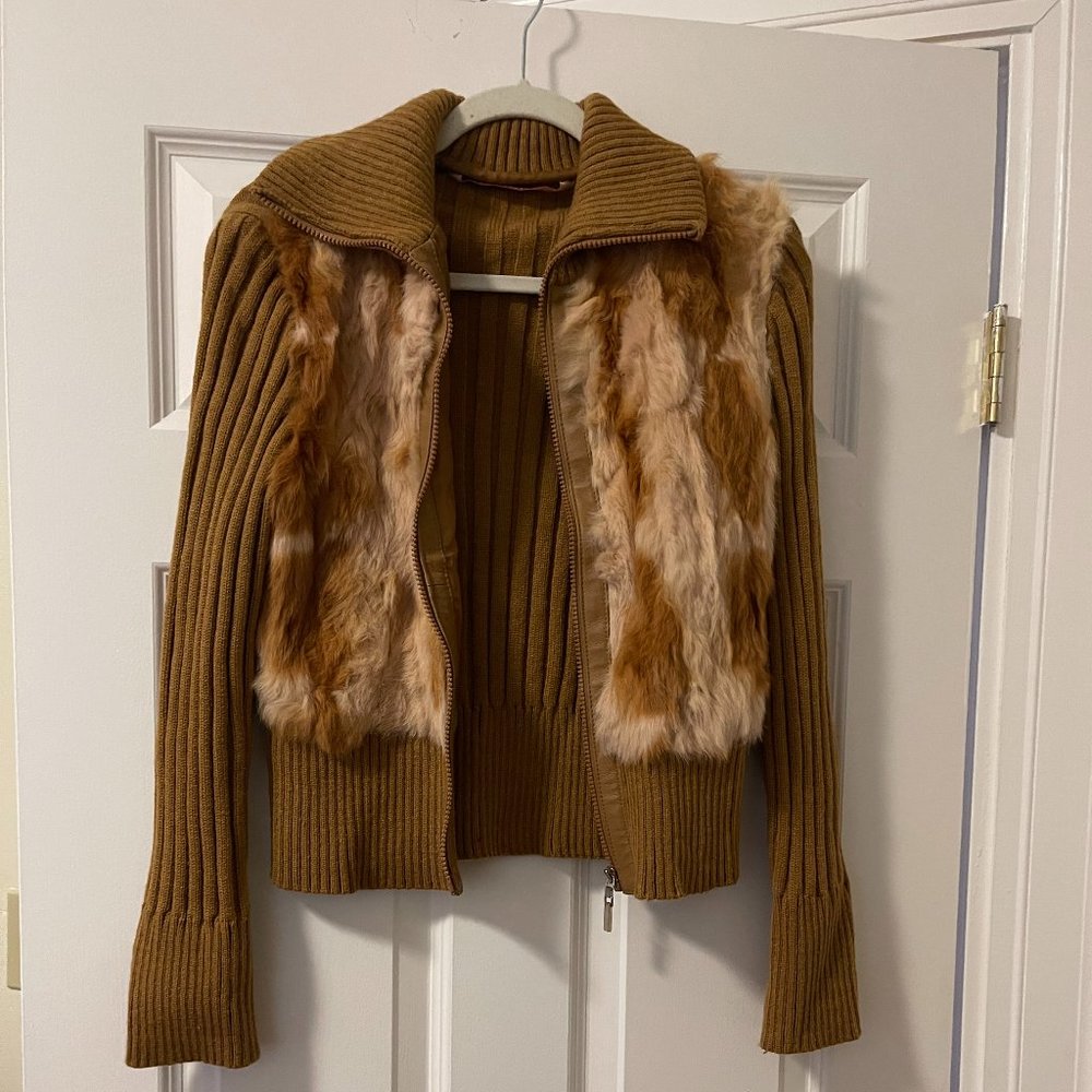 Jennyfer Womens Genuine Fur Jacket S, NWOT